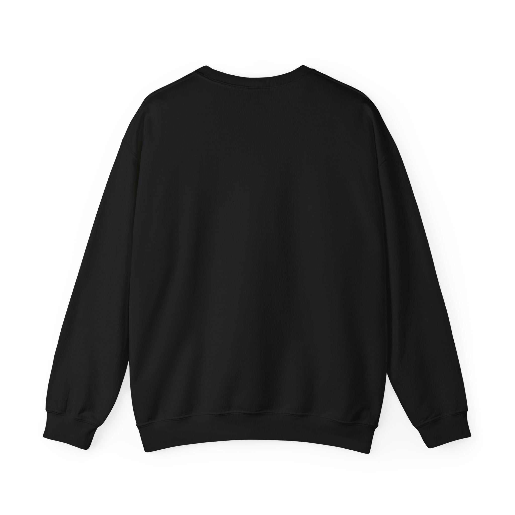 Minimalist Chest Logo Crewneck Sweatshirt — Small Black Graphic