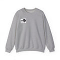 Minimalist Chest Logo Crewneck Sweatshirt — Small Black Graphic